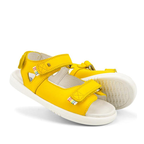 Bobux Kid + Plus Rise Open Toe Sandal Yellow 839103 Clearance